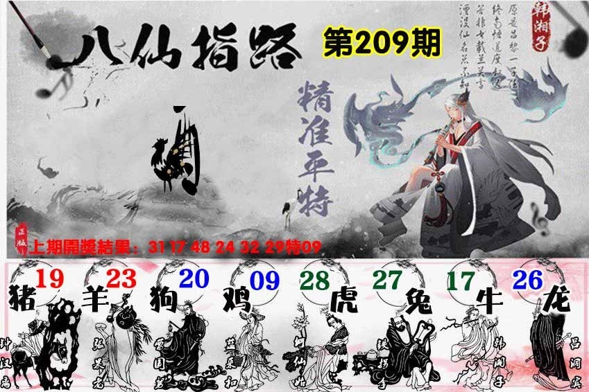 209期八仙指路图