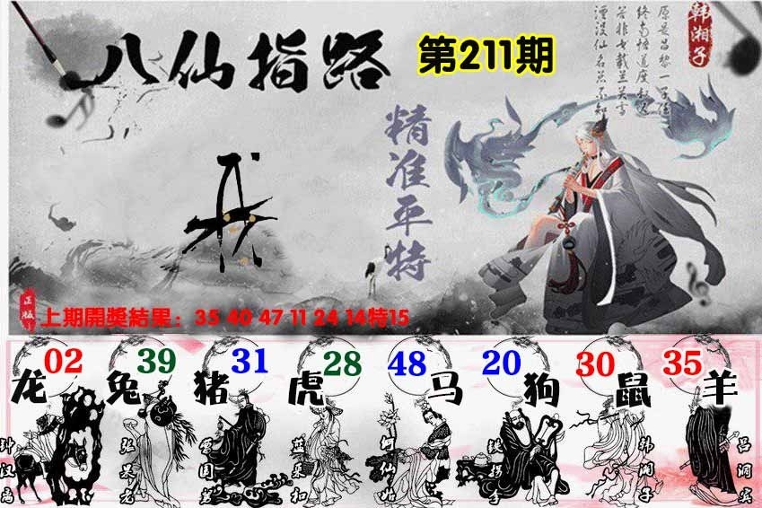 211期八仙指路图