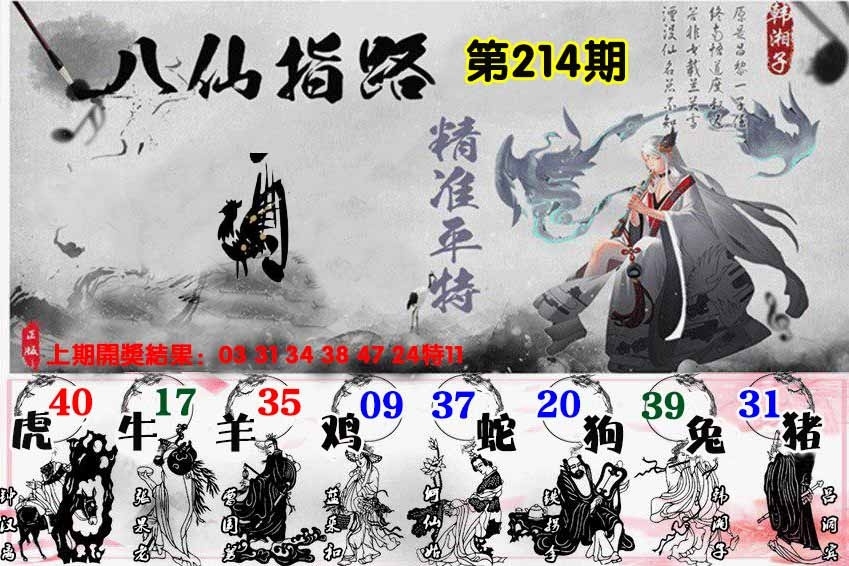 214期八仙指路图