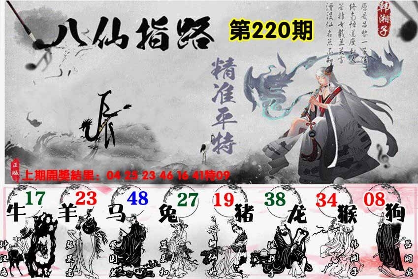 220期八仙指路图