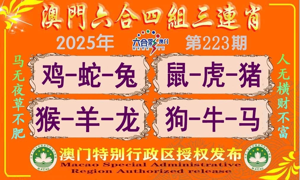 223期四组三连肖