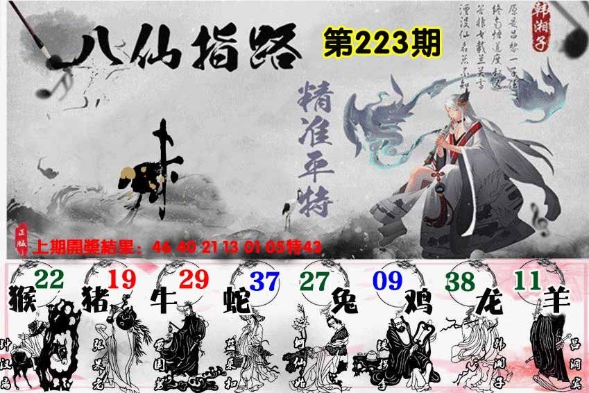 223期八仙指路图