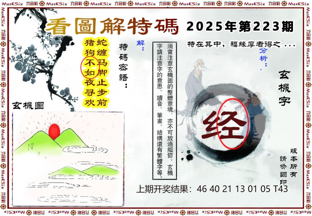 223期看图解特码