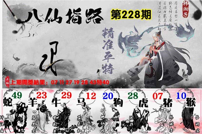 228期八仙指路图