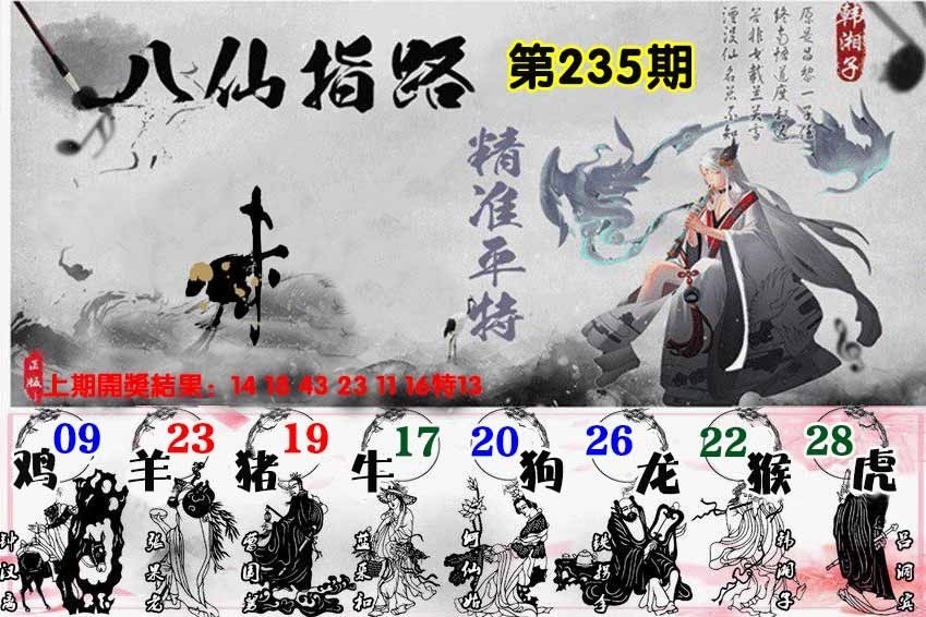 235期八仙指路图