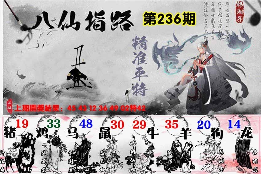 236期八仙指路图