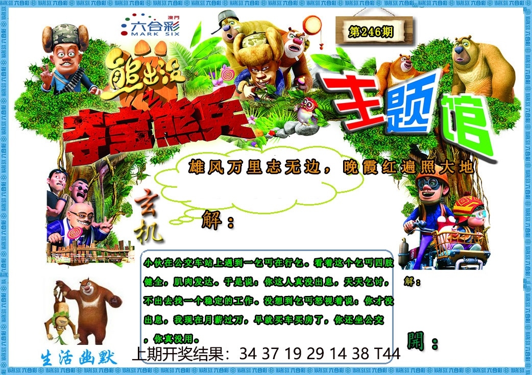 246期澳門熊出沒